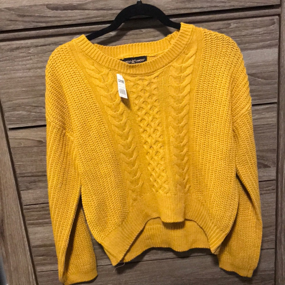 Mustard chunky sweater